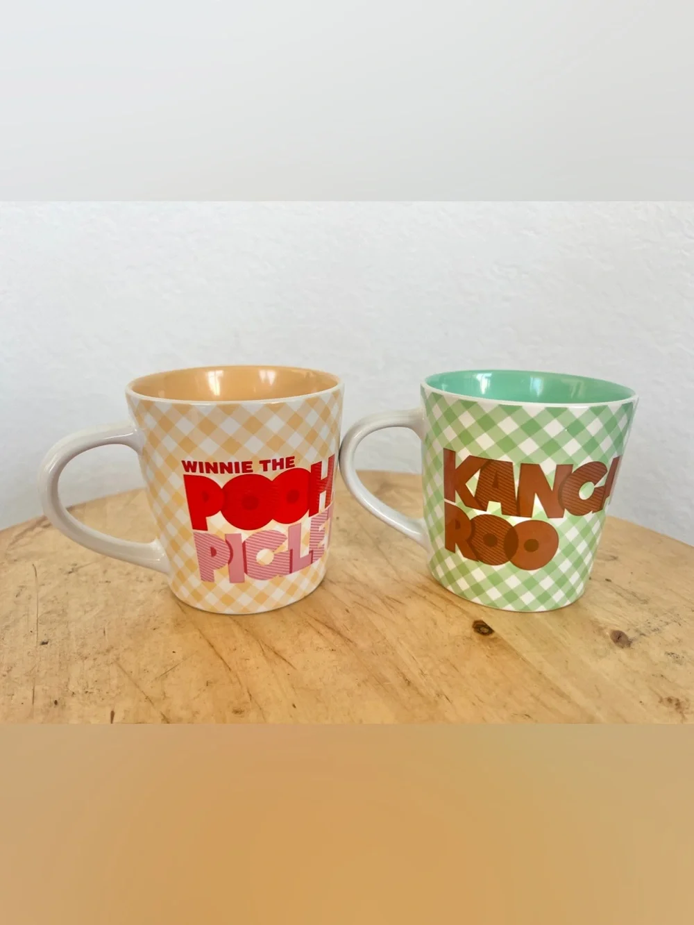 Disney Winnie the Pooh Ceramic Mug Set of 2 Kanga & Roo And Pooh